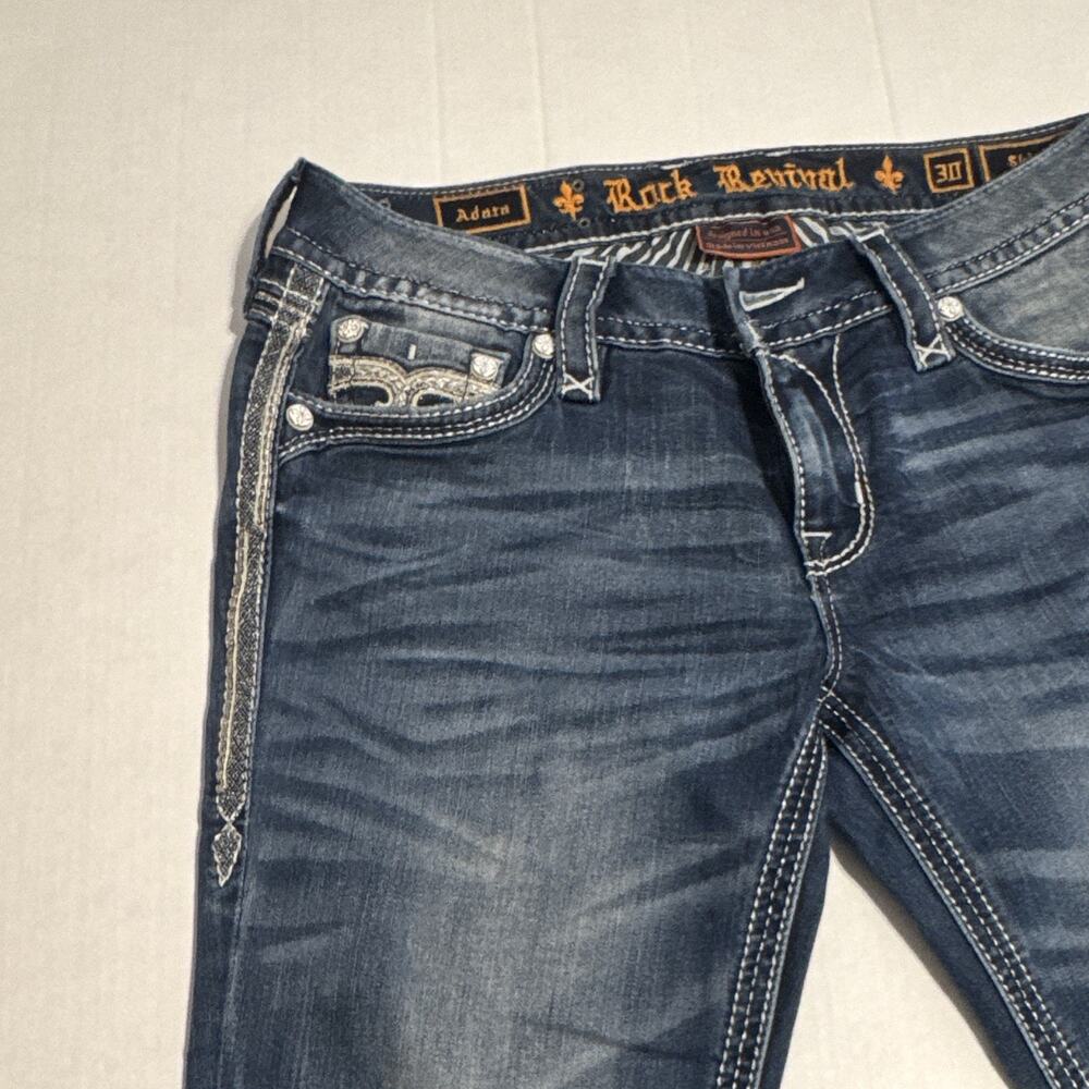 Rock Revival Y2K Western Embellished Distressed Jeans - Picture 6 of 11
